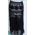 Long Black Knitting Skirt