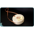 Cream Round Rattan Bag With Mini Dreamcatcher