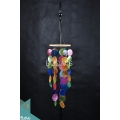 Multi Colours Capiz Rattan Wind Chimes Relaxing  Sound
