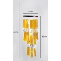 Yellow Rectangle Capiz Wind Chimes Relaxing Sound