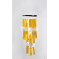 Yellow Rectangle Capiz Wind Chimes Relaxing Sound