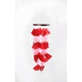 Red and Pink Brugmansia Capiz Wind Chimes