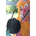 Black Hand Woven Natural Atta Round Bag Best Selling