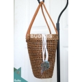 Cone Handmade Woven Ata Grass Rattan Purse, Basket