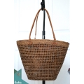 Cone Handmade Woven Ata Grass Rattan Purse, Basket