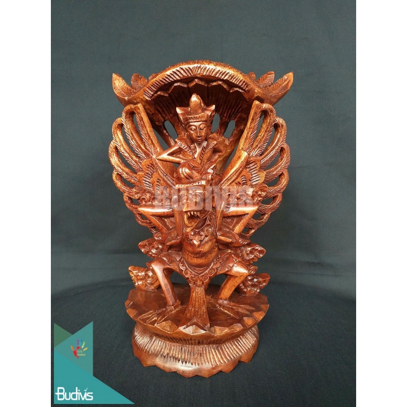 Indonesia Wood Carved Miniature Garuda Wisnu Kencana Gwk In Handmade
