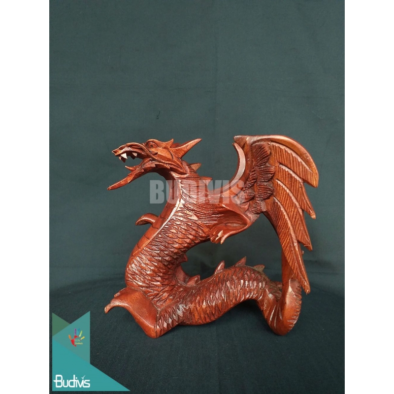 Direct Artisans Wood Carved Dragon Affordable