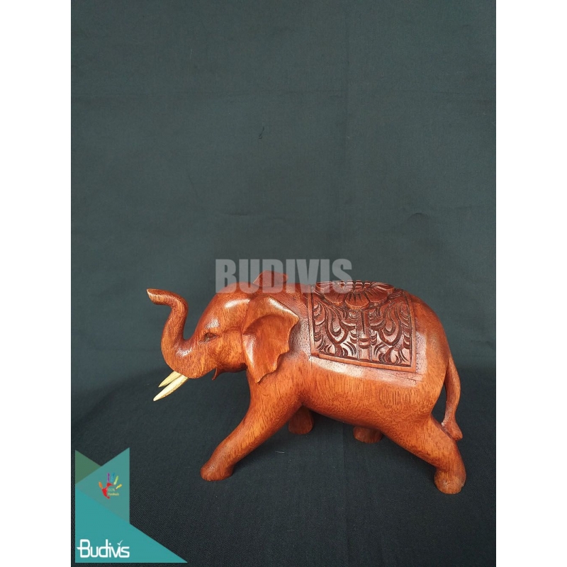 Top Sale Wood Carved Thai Elephant Direct Artisans