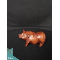 Top Model Wood Carved Pig From Bali