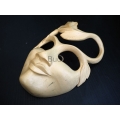 Triblan Lady Face Wooden Mask Decoration