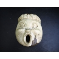 Funny Little Kid Face Wooden Mask Decoration