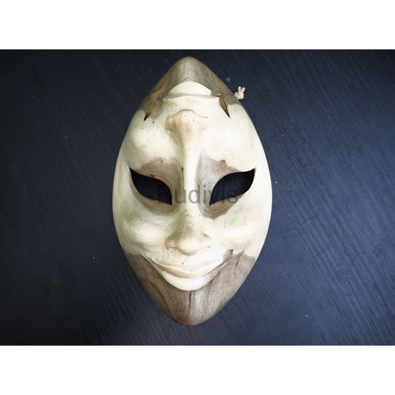 Double Angle , Two Face Ekspresion Wooden Mask Decoration