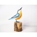 Realistic Wooden Bird Nuthatch Eurasia