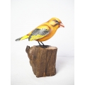 Realistic Wooden Bird American Goldfinch