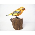 Realistic Wooden Bird American Goldfinch