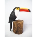 Realistic Wooden Bird Toco Toucan