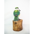 Realistic Wooden Bird Scared Kingfisher