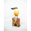 Realistic Wooden Bird Scared Kingfisher