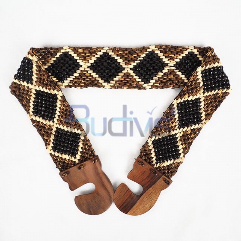 Top Selling Coconut Shell Stretchy Belt