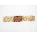 Coconut Shell Stretchy Belt