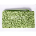 Green Rectangle Beaded Wallet