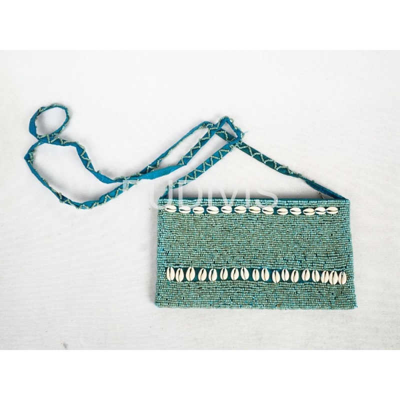 Beaded Wallet With Sea Shells Decoration