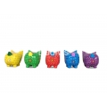 Wholesale Wooden Animal Figurine Pig Model Set 5