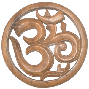 Relief Swastika Wood Carving