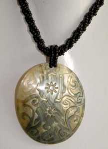 Shell Carving Pendant