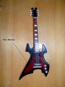 Miniature Guitar Metallica Type