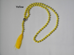 Beaded Long Tassel Necklace