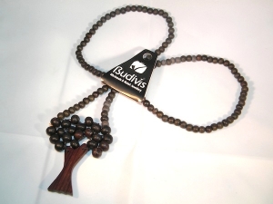 Wood Bead Tree Necklace