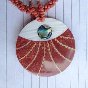 Seashell Resin Pendant