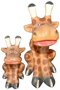 Wood Giraffe set of 2