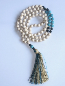 Long Tassel Necklace Stone