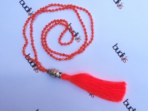Long Crystal Tassel Necklaces Buddha