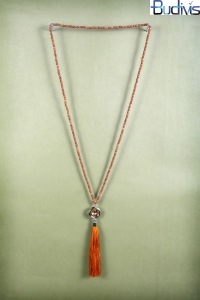 Long Coco Bead Tassel Necklace