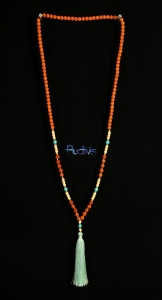 Long Beaded Tassel Necklaces Rudraksha