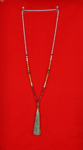 Boho Chic Tassel Necklace Gemstones
