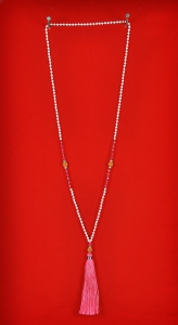 Boho Chic Tassel Necklace Gemstones