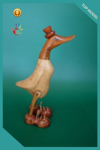 Bali Natural Wood Duck, Wooden Duck, Bamboo Duck, Bamboo Root Duck, Production