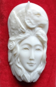 Affordable Bali Bone Carved Pendant Spirit Model