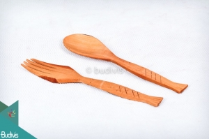 Wooden Tablespoon & Fork Set 8 Pcs