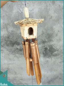 Indonesia Outdoor Hanging Bird House Bamboo Wind Chimes