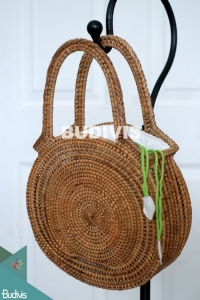 Natural Color Rattan Handwoven Hand Bag
